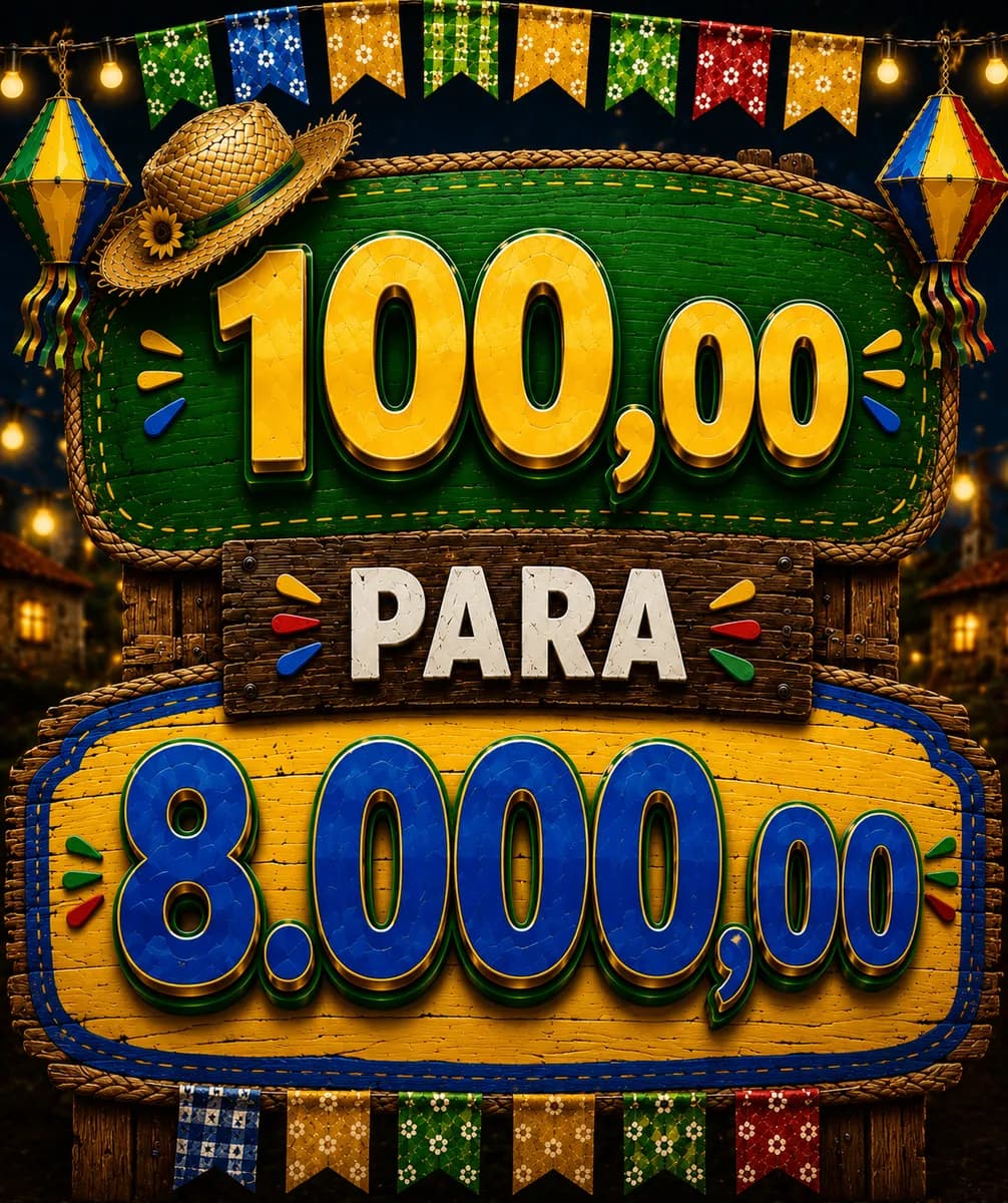 DEZENA : 100,00 PARA 8.000,00 MIL SORTEIO 30 DE MAIO