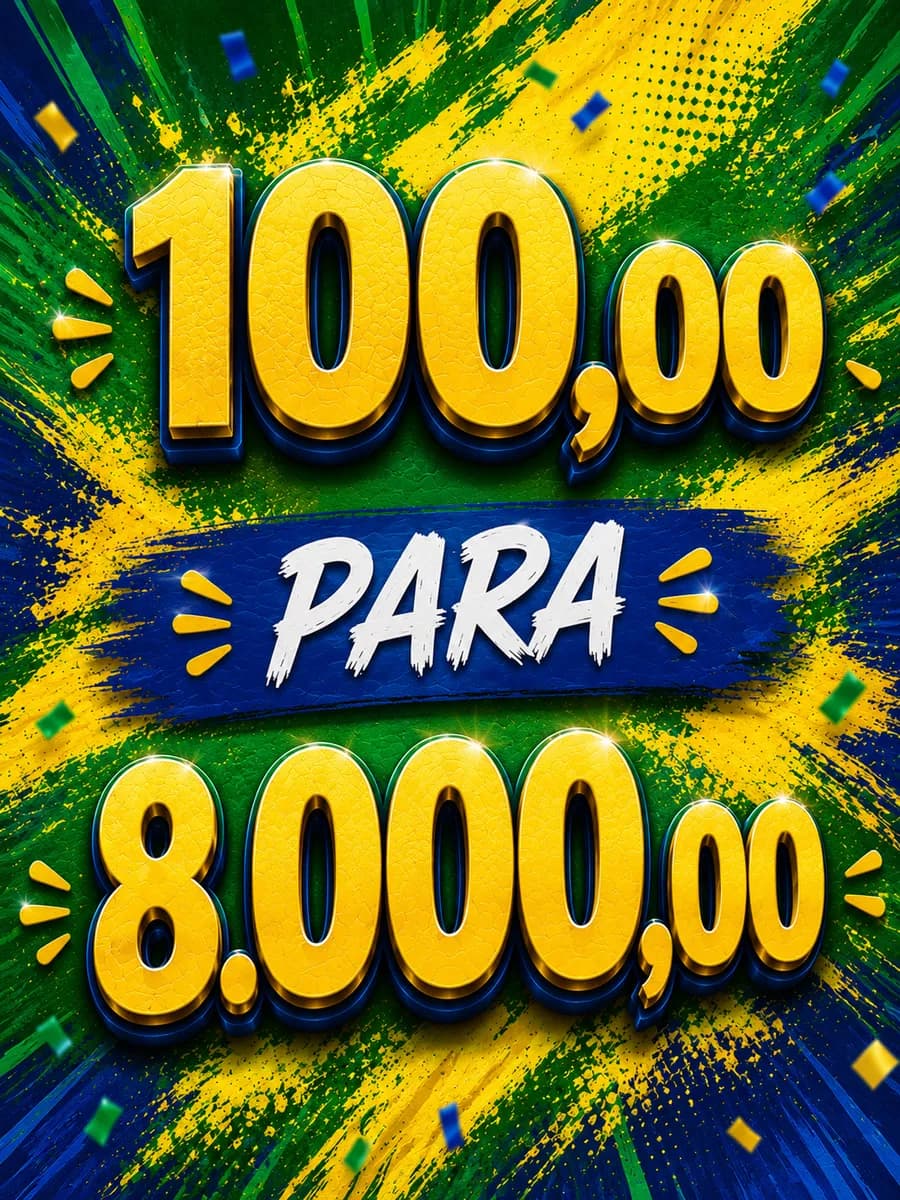 DEZENA : 100,00 PAR 8.000,00 SORTEIO 03 DE JUNHO