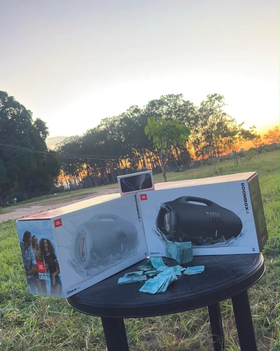 CENTENA : IPHONE 16 PRO MAX + 02 JBL BOOMBOX 4 OU 15.000,00 MIL SORTEIO 30 DE AGOSTO
